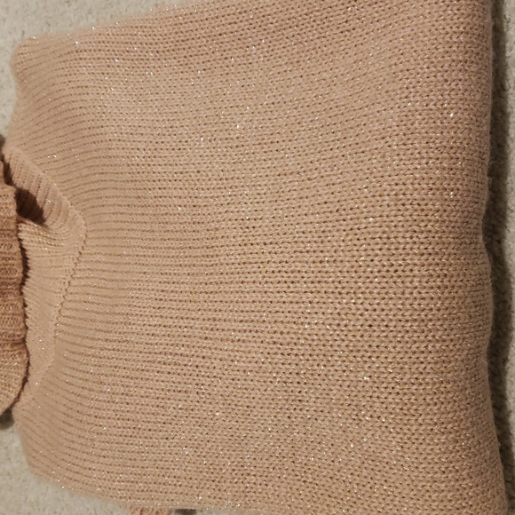 Pink Gold Speckled Turtleneck Sweater - Picture 5 of 5